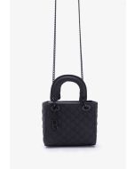 Solid PU Leather Hand Bag
