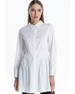 Hourglass Fit Solid Midi Shirt Dress -Sale