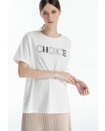 Choice Stitched Solid T-Shirt -Sale