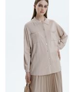 Oversize Solid Soft Knitted Blouse -Sale