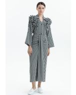 Checkered Single Pleat Skirt -Sale