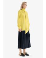 Box Pleated Maxi Solid Skirt -Sale