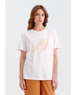 T-Shirt With Printed Motif -Sale