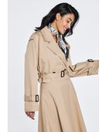 Belted Cropped Trench Coat