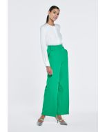 Solid Straight Cut Trousers