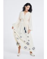 Smocked Waist Printed Dress- Ramadan Style