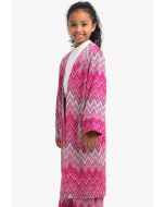 Ikat Long Sleeves Front Open Cardigan - Co Ords