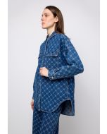 Monogram Pattern Denim Outer Jacket -Sale