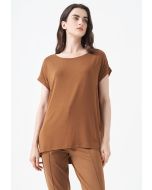 Solid Continuous Short Sleeves T-Shirt