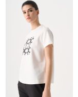 Solid Sequin Monogram T-Shirt