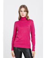Knitted High Neck Solid Top