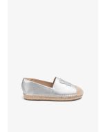 Embossed Faux Straw Espadrilles 