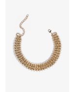 Faux Pearls Embellished Chain