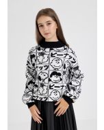 Peanuts Two Toned Knitted Sweatshirt