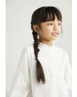 Ruffled Sleeves Buttoned Shirt