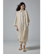 Solid Crinkled Drop Shoulder Abaya