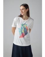 Short Sleeve Printed Motif T-Shirt