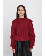 Braded Woven Solid Jumper