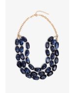 Midnight Blue Marble Necklace