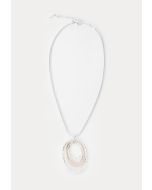 Triple Circles Zinc Alloy Pendant Necklace -Sale