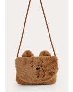 We Bare Bears Faux Fur Crossbody Bag -Sale