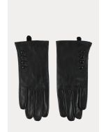 Faux Buttons PU Leather Full Finger Gloves -Sale