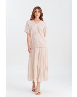 Soft Textured Skirt With Attached Lining -Sale