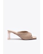 Square Twisted Vamp Slip On Sandals -Sale