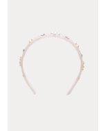 Transparent Shiny Crystals Pearly Headband -Sale