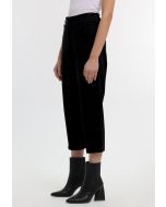 Washout Straight Leg Textured Formal Trouser -Sale