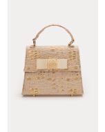 Textured PU Leather Flap Hand Bag -Sale