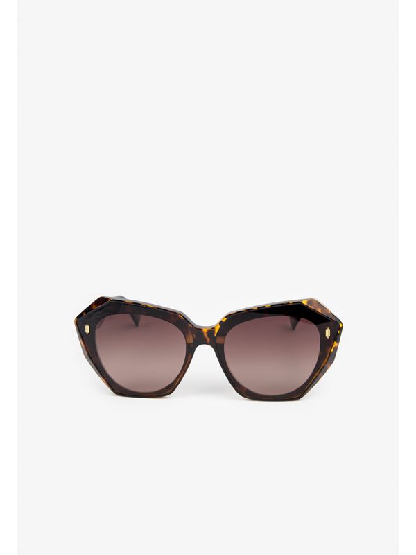 Oversize cat eye top sunglasses