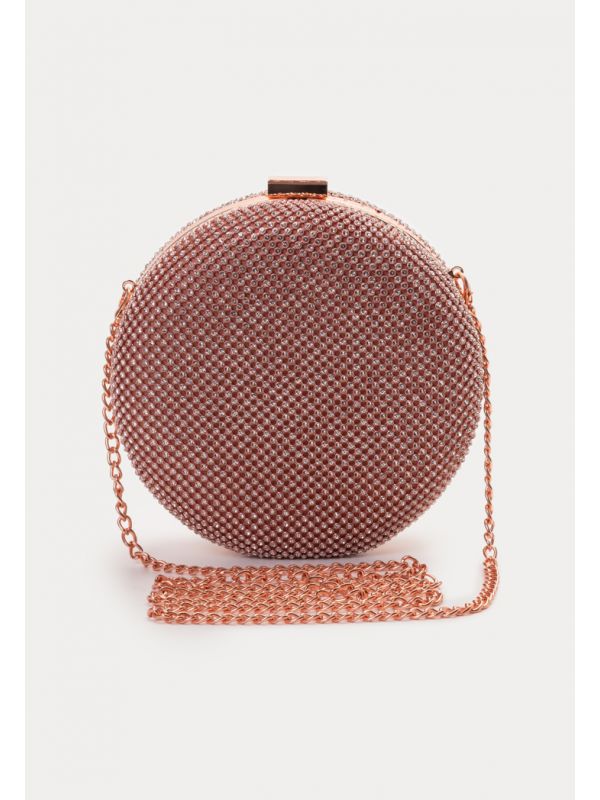 Rose gold sales clutch bag sale