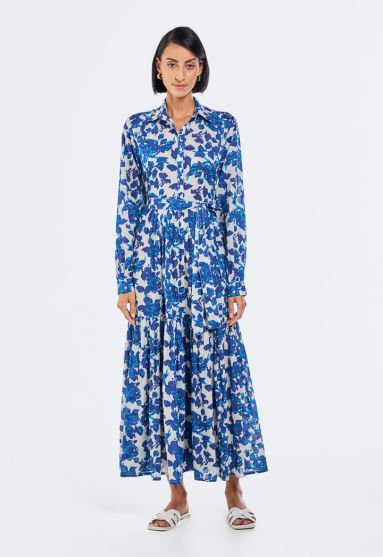 Floral Print Tiered Dress