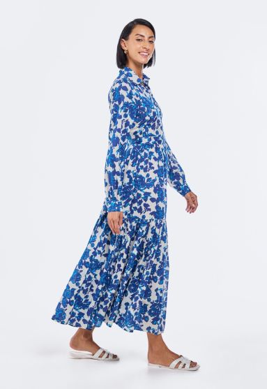 Floral Print Tiered Dress