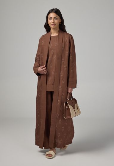 Solid Maxi Open Abaya