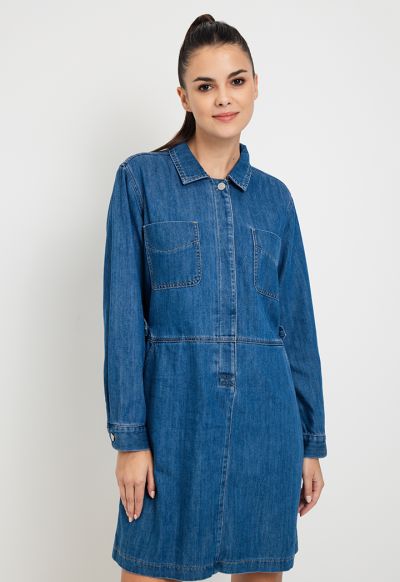 Tunic deals denim dress