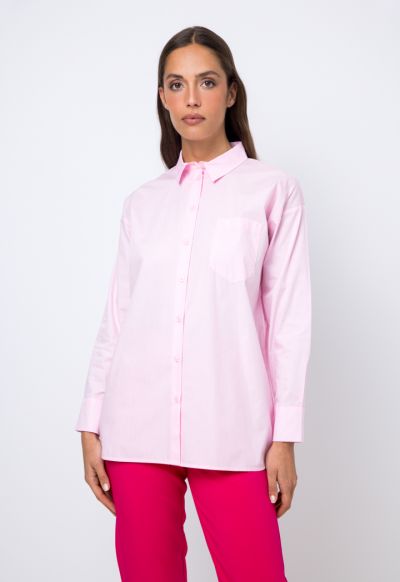 Drop Shoulder Oversized Solid Shirt