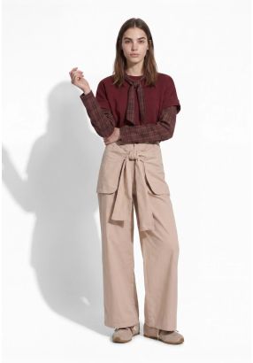 Tie Overlay Trousers