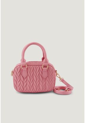 Textured Leather Handbag