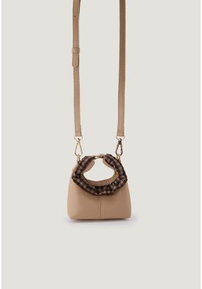 Mini Plaid Detail Handbag 