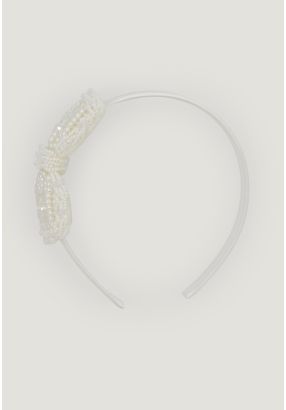 Embellished Pearly Bow Headband