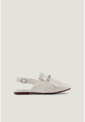 Crystal Embellished Fringes Mules