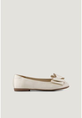 Strass Embellished Bow Ballerina
