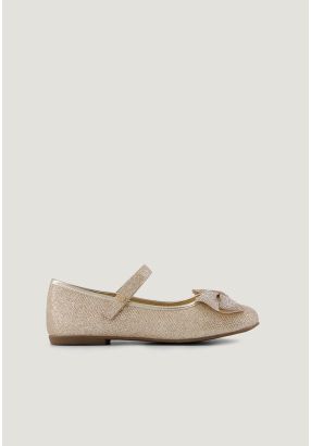 Sparkling Strass Embellished Bow Ballerina