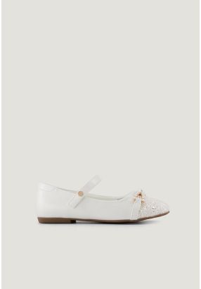 Pearl Embellished Sparkling Ballerina