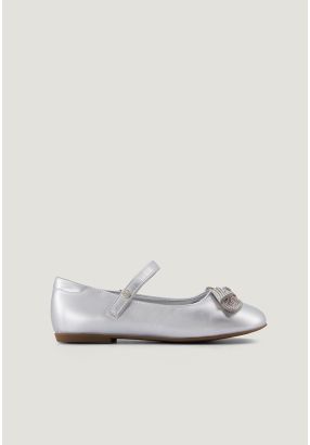 Crystal Embellished Bow Ballerina