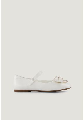 Sparkling Strass Embellished Bow Ballerina