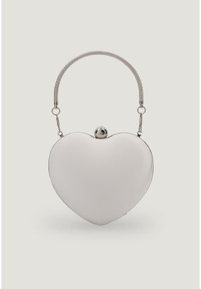 Metallic Heart Crossbody Bag