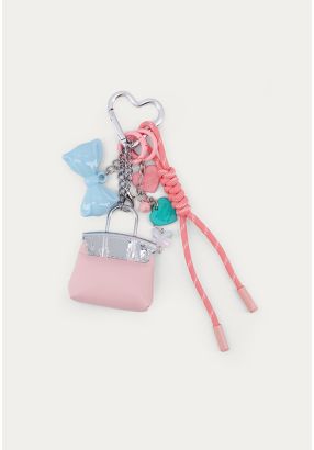 Handbag and Bow Keychain 